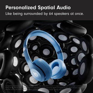 Beats Solo 4 - Wireless Bluetooth On - Ear Headphones, Apple & Android Compatible, Up to 50 Hours of Battery Life - Slate Blue (Renewed) - 7DAY'S