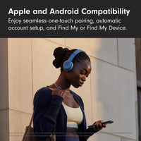Beats Solo 4 - Wireless Bluetooth On - Ear Headphones, Apple & Android Compatible, Up to 50 Hours of Battery Life - Slate Blue (Renewed) - 7DAY'S