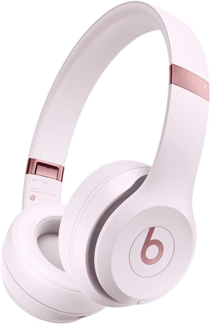 Beats Solo 4 - Wireless Bluetooth On - Ear Headphones, Cloud Pink (Renewed Premium) - 7DAY'S