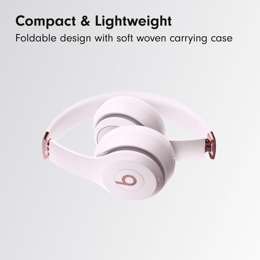 Beats Solo 4 - Wireless Bluetooth On - Ear Headphones, Cloud Pink (Renewed Premium) - 7DAY'S