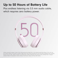 Beats Solo 4 - Wireless Bluetooth On - Ear Headphones, Cloud Pink (Renewed Premium) - 7DAY'S