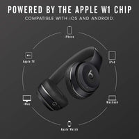 Beats Solo3 Wireless On - Ear Headphones - Apple W1 Headphone Chip, Class 1 Bluetooth, 40 Hours of Listening Time, Built - in Microphone - Black - 7DAY'S