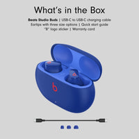 Beats Studio Buds - True Wireless Noise Cancelling Earbuds - Compatible with Apple & Android, Built - in Microphone, IPX4 Rating, Sweat Resistant Earphones, Class 1 Bluetooth Headphones - Ocean Blue - 7DAY'S