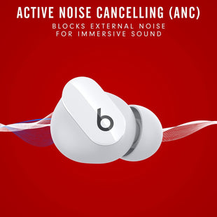 Beats Studio Buds - True Wireless Noise Cancelling Earbuds - Compatible with Apple & Android, Built - in Microphone, IPX4 Rating, Sweat Resistant Earphones, Class 1 Bluetooth Headphones - White - 7DAY'S