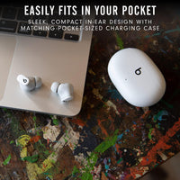 Beats Studio Buds - True Wireless Noise Cancelling Earbuds - Compatible with Apple & Android, Built - in Microphone, IPX4 Rating, Sweat Resistant Earphones, Class 1 Bluetooth Headphones - White - 7DAY'S