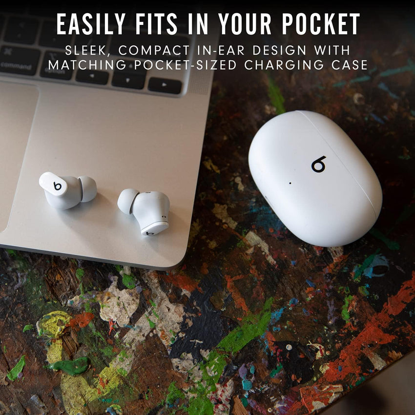 Beats Studio Buds - True Wireless Noise Cancelling Earbuds - Compatible with Apple & Android, Built - in Microphone, IPX4 Rating, Sweat Resistant Earphones, Class 1 Bluetooth Headphones - White - 7DAY'S