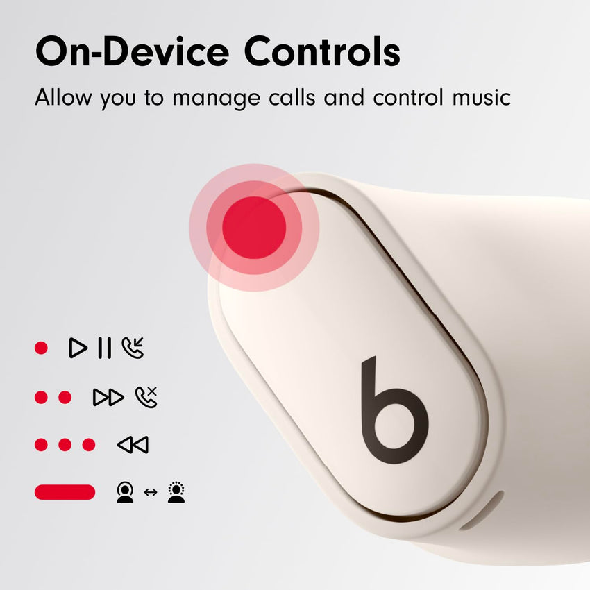 Beats Studio Buds + | True Wireless Noise Cancelling Earbuds, Enhanced Apple & Android Compatibility, Built - in Microphone, Sweat Resistant Bluetooth Headphones, Spatial Audio - Black/Gold - 7DAY'S