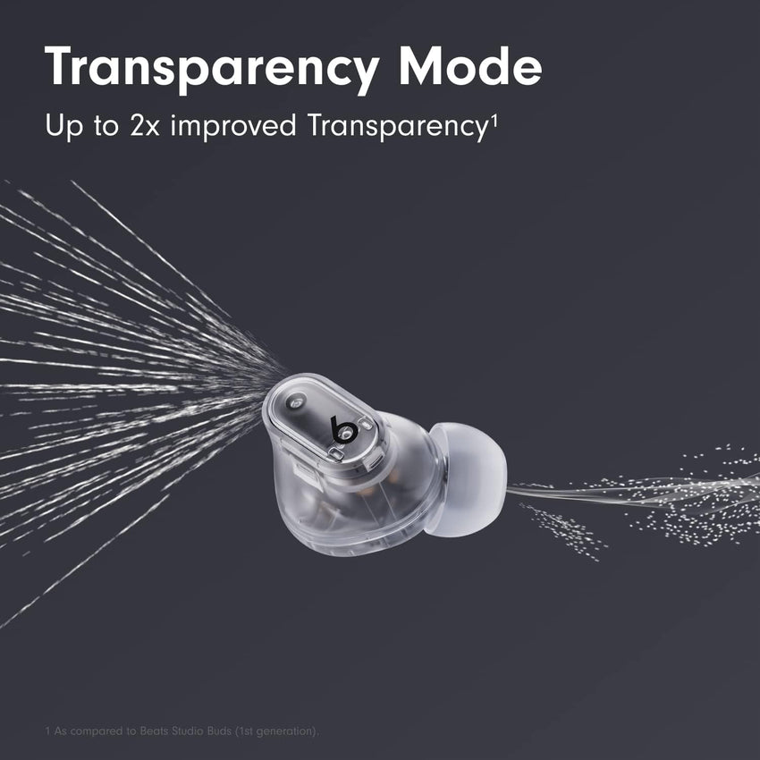 Beats Studio Buds + True Wireless Noise Cancelling Earbuds - Transparent (Renewed) - 7DAY'S