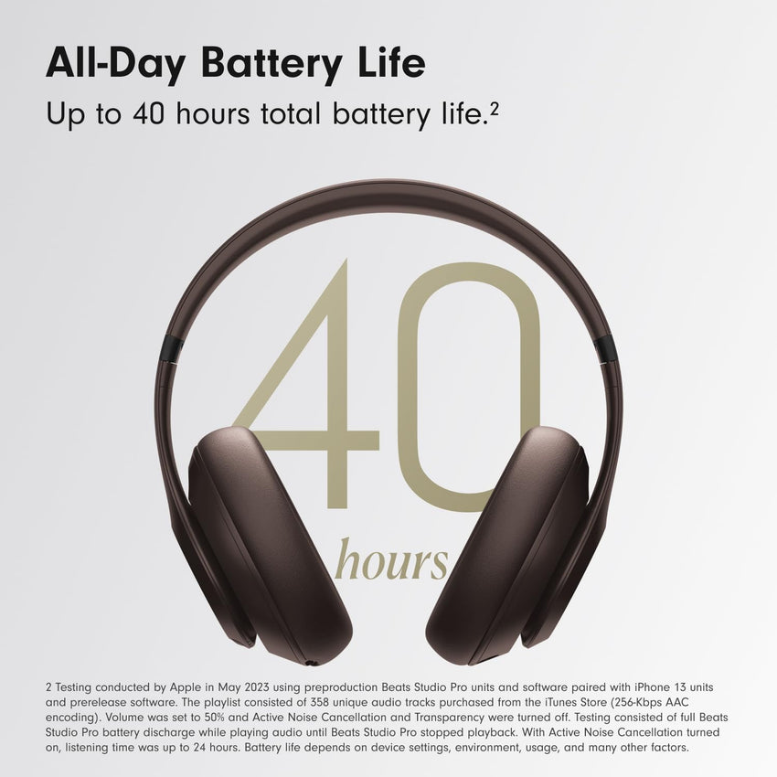 Beats Studio Pro - Wireless Bluetooth Noise Cancelling Headphones - Deep Brown (Renewed Premium) - 7DAY'S