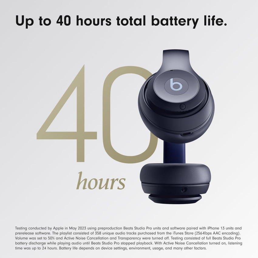 Beats Studio Pro - Wireless Bluetooth Noise Cancelling Headphones - Personalized Spatial Audio, USB - C Lossless Audio, Apple & Android Compatibility, Up to 40 Hours Battery Life - Navy - 7DAY'S