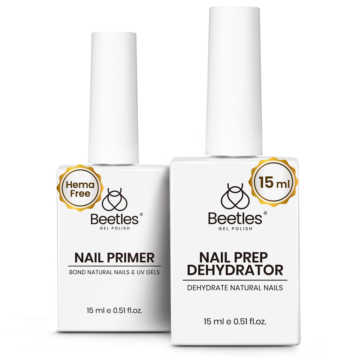 Beetles 2 Pcs 15ml No Wipe Gel Top Coat and Base Coat Set - Shine Finish and Long Lasting, Soak Off LED Nail Lamp Gel Base Top Coat Finish Nail Art Design Manicure Gifts for Women - 7DAY'S