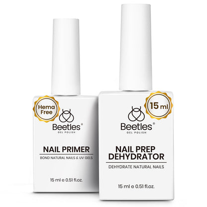 Beetles 2 Pcs 15ml No Wipe Gel Top Coat and Base Coat Set - Shine Finish and Long Lasting, Soak Off LED Nail Lamp Gel Base Top Coat Finish Nail Art Design Manicure Gifts for Women - 7DAY'S