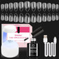 beetles Gel Polish 9 In 1 Gel Nail Glue for Clear Acrylic Nail Tips 2 Pcs 15ml Long Lasting Nail Gel Kit for False Nails Tips, Base Blooming Nail Gel, U V Light Required - 7DAY'S