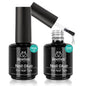 beetles Gel Polish 9 In 1 Gel Nail Glue for Clear Acrylic Nail Tips 2 Pcs 15ml Long Lasting Nail Gel Kit for False Nails Tips, Base Blooming Nail Gel, U V Light Required - 7DAY'S