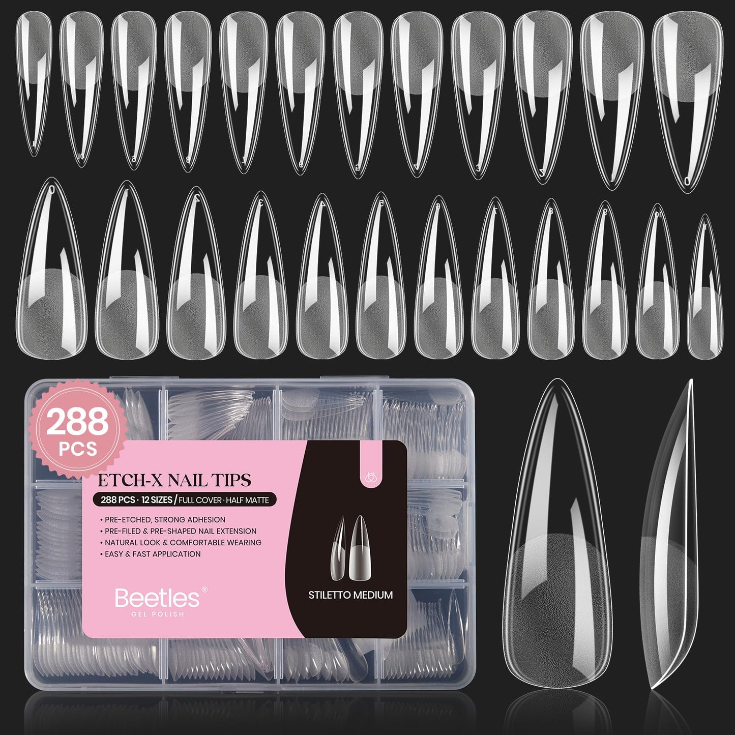 beetles Gel Polish 9 In 1 Gel Nail Glue for Clear Acrylic Nail Tips 2 Pcs 15ml Long Lasting Nail Gel Kit for False Nails Tips, Base Blooming Nail Gel, U V Light Required - 7DAY'S