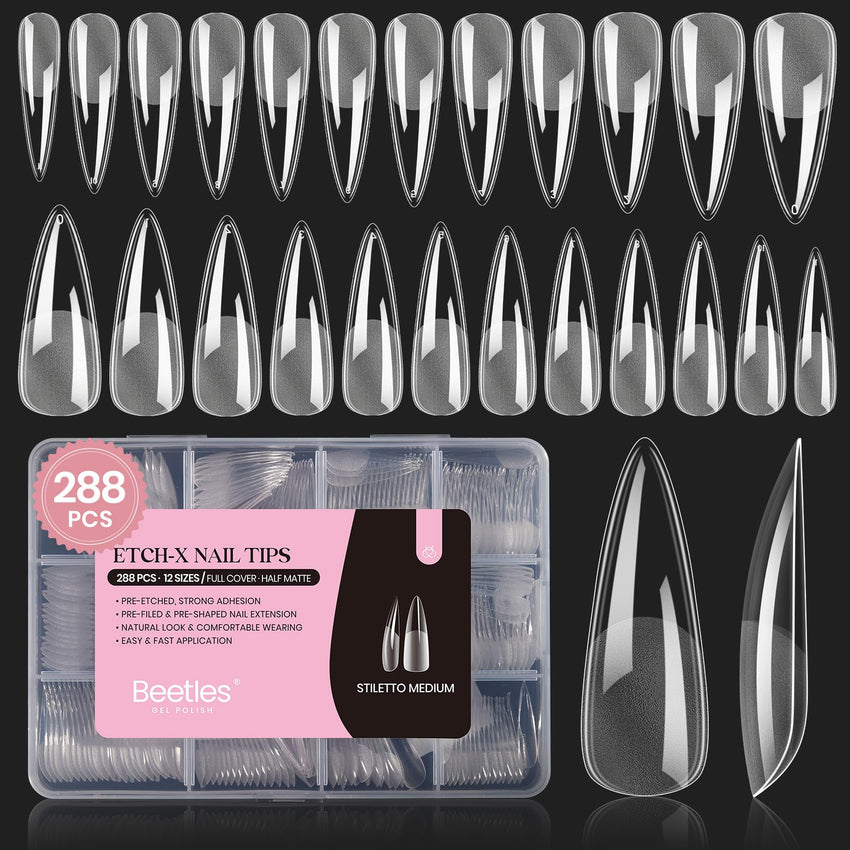 beetles Gel Polish 9 In 1 Gel Nail Glue for Clear Acrylic Nail Tips 2 Pcs 15ml Long Lasting Nail Gel Kit for False Nails Tips, Base Blooming Nail Gel, U V Light Required - 7DAY'S