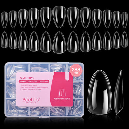 beetles Gel Polish 9 In 1 Gel Nail Glue for Clear Acrylic Nail Tips 2 Pcs 15ml Long Lasting Nail Gel Kit for False Nails Tips, Base Blooming Nail Gel, U V Light Required - 7DAY'S