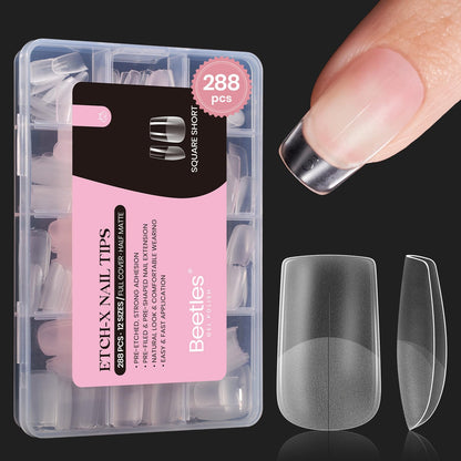 beetles Gel Polish 9 In 1 Gel Nail Glue for Clear Acrylic Nail Tips 2 Pcs 15ml Long Lasting Nail Gel Kit for False Nails Tips, Base Blooming Nail Gel, U V Light Required - 7DAY'S