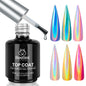beetles Gel Polish No Wipe Gel Top Coat - Clear Color Top Coat Gel Nail Polish Shine Finish and Long Lasting, Soak Off Nail Lamp, 15ml Gift for Girls - 7DAY'S