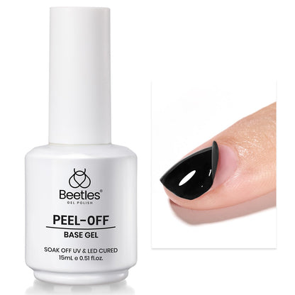 beetles Gel Polish No Wipe Gel Top Coat - Clear Color Top Coat Gel Nail Polish Shine Finish and Long Lasting, Soak Off Nail Lamp, 15ml Gift for Girls - 7DAY'S