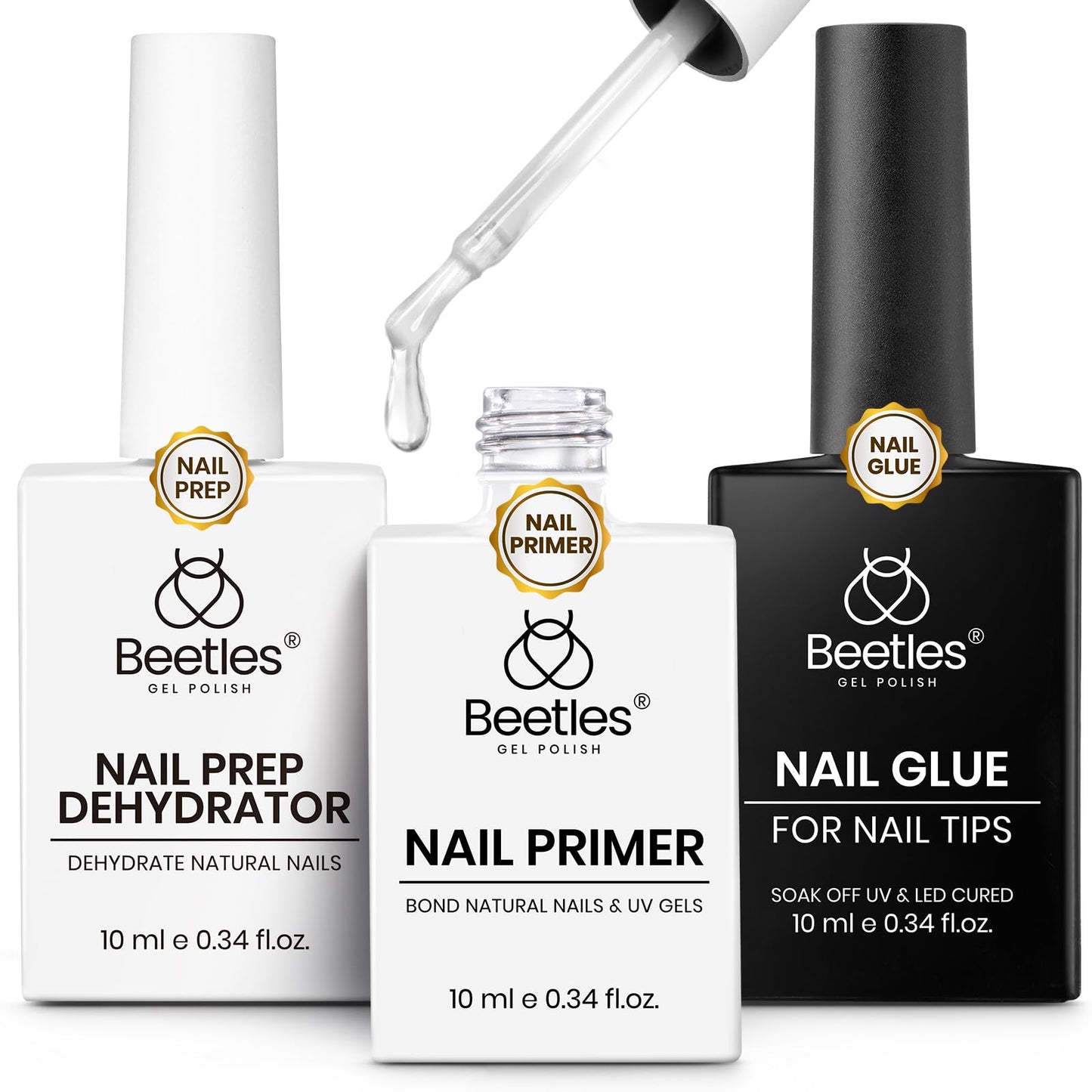 beetles Gel Polish No Wipe Gel Top Coat - Clear Color Top Coat Gel Nail Polish Shine Finish and Long Lasting, Soak Off Nail Lamp, 15ml Gift for Girls - 7DAY'S