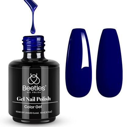 Beetles White Gel Nail Polish,15ml Summer Soak Off UV Gel Polish French Nail Art Manicure Salon DIY Design at Home Gift for Woman - 7DAY'S