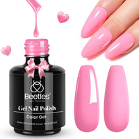 Beetles White Gel Nail Polish,15ml Summer Soak Off UV Gel Polish French Nail Art Manicure Salon DIY Design at Home Gift for Woman - 7DAY'S