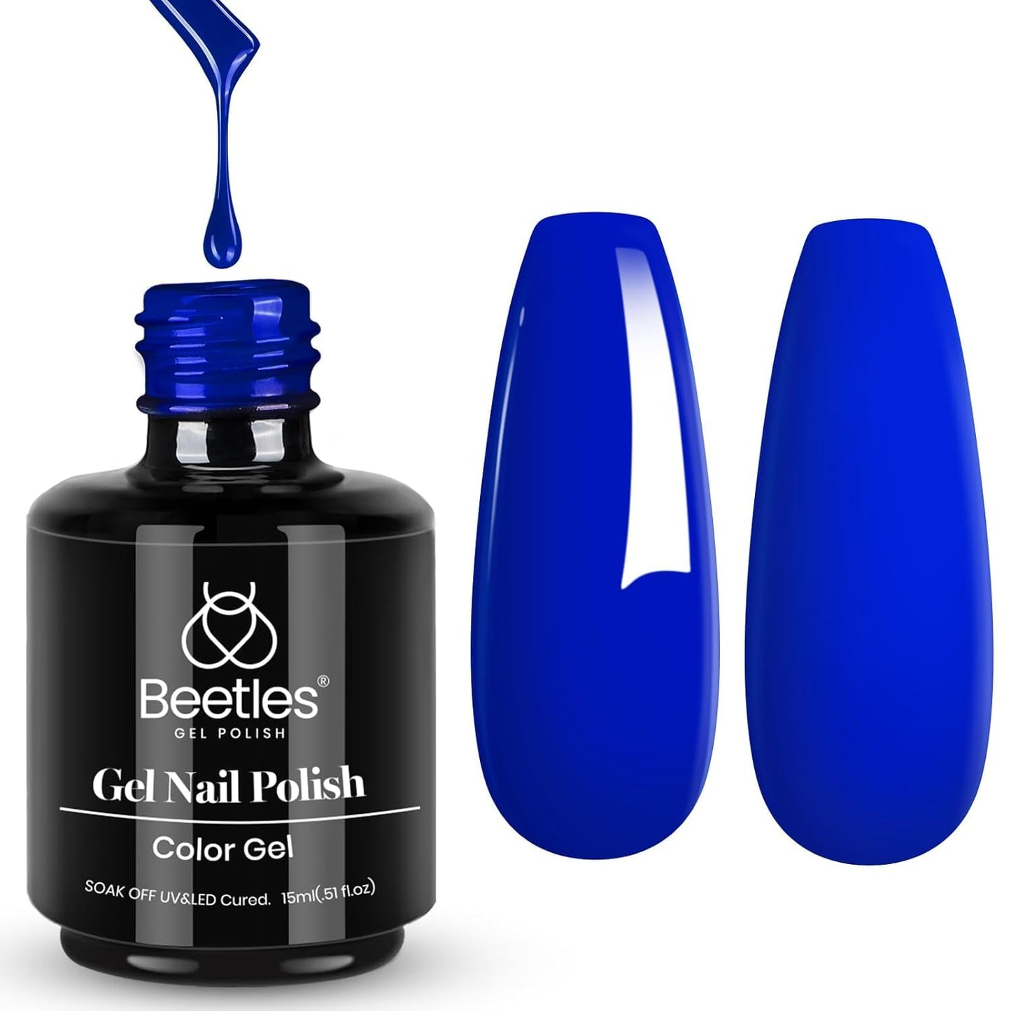 Beetles White Gel Nail Polish,15ml Summer Soak Off UV Gel Polish French Nail Art Manicure Salon DIY Design at Home Gift for Woman - 7DAY'S