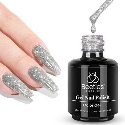 Beetles White Gel Nail Polish,15ml Summer Soak Off UV Gel Polish French Nail Art Manicure Salon DIY Design at Home Gift for Woman - 7DAY'S