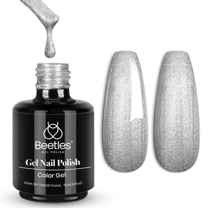 Beetles White Gel Nail Polish,15ml Summer Soak Off UV Gel Polish French Nail Art Manicure Salon DIY Design at Home Gift for Woman - 7DAY'S