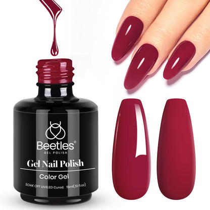 Beetles White Gel Nail Polish,15ml Summer Soak Off UV Gel Polish French Nail Art Manicure Salon DIY Design at Home Gift for Woman - 7DAY'S