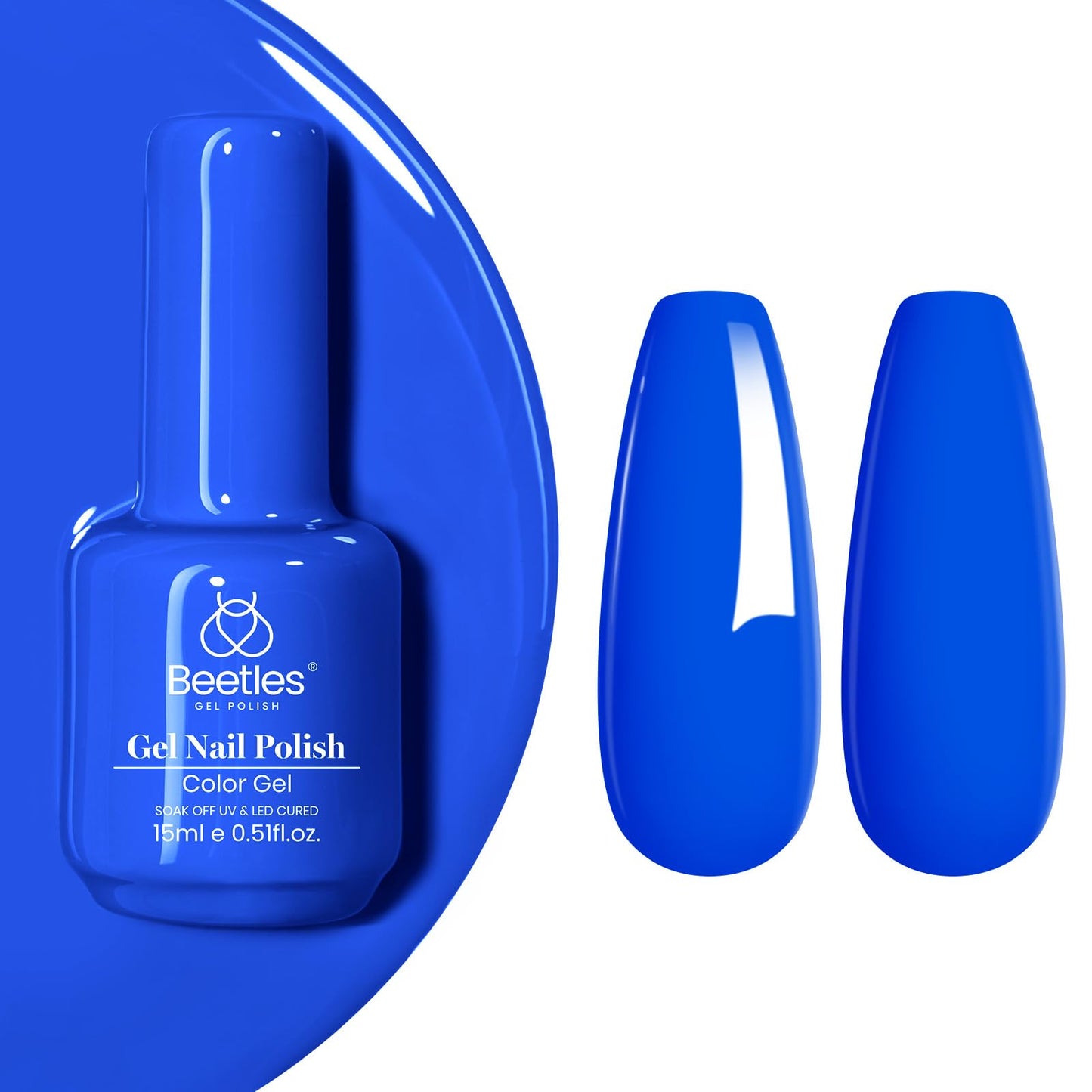 Beetles White Gel Nail Polish,15ml Summer Soak Off UV Gel Polish French Nail Art Manicure Salon DIY Design at Home Gift for Woman - 7DAY'S