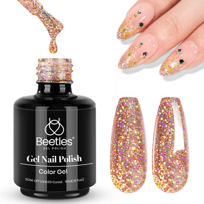 Beetles White Gel Nail Polish,15ml Summer Soak Off UV Gel Polish French Nail Art Manicure Salon DIY Design at Home Gift for Woman - 7DAY'S