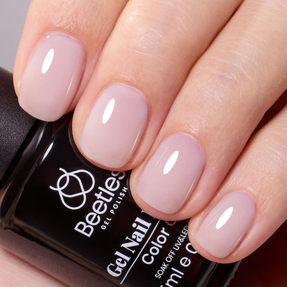 Beetles White Gel Nail Polish,15ml Summer Soak Off UV Gel Polish French Nail Art Manicure Salon DIY Design at Home Gift for Woman - 7DAY'S