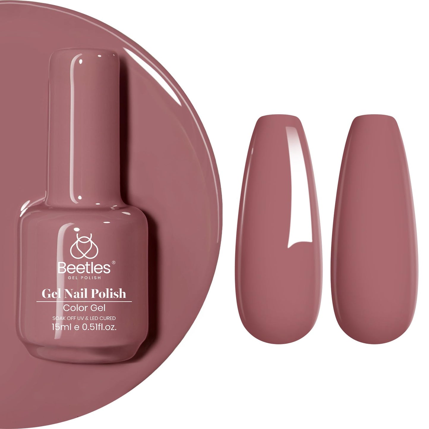 Beetles White Gel Nail Polish,15ml Summer Soak Off UV Gel Polish French Nail Art Manicure Salon DIY Design at Home Gift for Woman - 7DAY'S