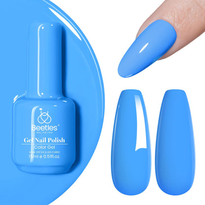 Beetles White Gel Nail Polish,15ml Summer Soak Off UV Gel Polish French Nail Art Manicure Salon DIY Design at Home Gift for Woman - 7DAY'S