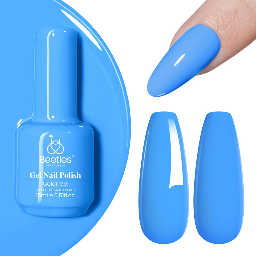 Beetles White Gel Nail Polish,15ml Summer Soak Off UV Gel Polish French Nail Art Manicure Salon DIY Design at Home Gift for Woman - 7DAY'S