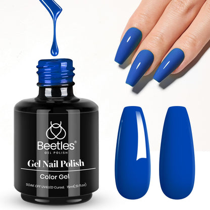 Beetles White Gel Nail Polish,15ml Summer Soak Off UV Gel Polish French Nail Art Manicure Salon DIY Design at Home Gift for Woman - 7DAY'S