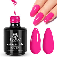 Beetles White Gel Nail Polish,15ml Summer Soak Off UV Gel Polish French Nail Art Manicure Salon DIY Design at Home Gift for Woman - 7DAY'S