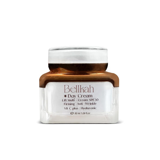 Bellkah SPF 30 Anti - Aging Face Moisturizer Cream – Firming, Wrinkle - Reducing, Hydrating Moisturizer Face Cream with Vitamin C & Hyaluronic Acid – Moisturizing Skin Care for Women – 30ml - 7DAY'S