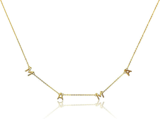 Benevolence LA Mama Necklace Dainty Necklace; 14k Gold Dipped Necklaces For Women; Gifts for Mom | 14 Gold Necklace; Mother's Necklace; Necklaces for Mom; Designed in California - 7DAY'S