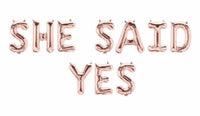 Lets Flamingle Rose Gold 16" Balloon Banner | Multiple phrases!