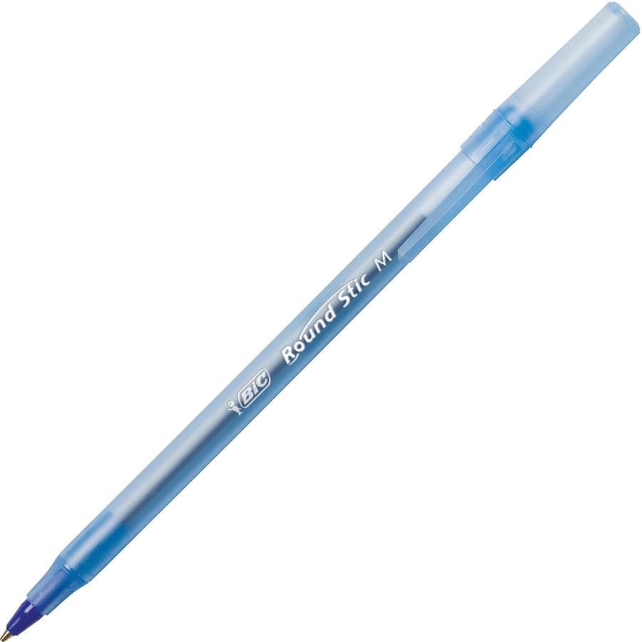 BIC Round Stic Xtra Life Ballpoint Pen, Ultra Long Lasting and Consistent Ink Flow, 60 - Count in Black Ink - 7DAY'S