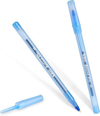 BIC Round Stic Xtra Life Ballpoint Pen, Ultra Long Lasting and Consistent Ink Flow, 60 - Count in Black Ink - 7DAY'S