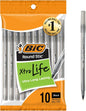 BIC Round Stic Xtra Life Ballpoint Pen, Ultra Long Lasting and Consistent Ink Flow, 60 - Count in Black Ink - 7DAY'S