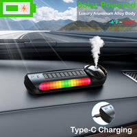 Big G Atmosphere Lamp with Bluetooth Speaker, Night Light & Solar Smart Car Air Freshener with Auto On/Off, Aluminum Alloy Body, 3 Mode - 7DAY'S