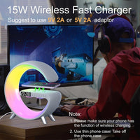 Big G Atmosphere Lamp with Bluetooth Speaker, Night Light & Solar Smart Car Air Freshener with Auto On/Off, Aluminum Alloy Body, 3 Mode - 7DAY'S