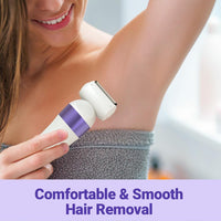 Bikini Trimmer for Women, IPX7 Waterproof Wet & Dry Electric Razors for Women, Bikini Legs Underarm Pubic Hairs Rechargeable Electric Shaver with 2 Trimmer Heads and Travel Razors - 7DAY'S