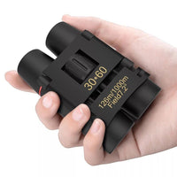 Binoculars 30x60 Zoom Travel Compact Folding Telescope Hunting Day Night Outdoor Small Pocket Binoculars Compact Adults, Mini Kids Binoculars Boys For Bird Watching, Concert Theater Opera - 7DAY'S