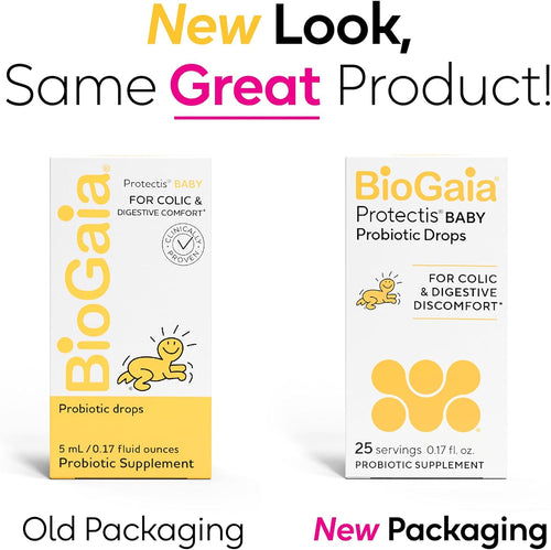 BioGaia Protectis Baby Probiotic Drops | Baby Essentials for Colic & Gas Relief | Safe for Newborns | Ease Crying, Fussing, Colic, Gas, Spit - ups & Constipation | No Dairy, Soy & Gluten | 5mL - 7DAY'S